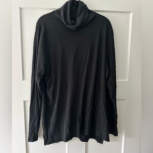 Madewell whisper cotton black turtleneck size 1X NWOT